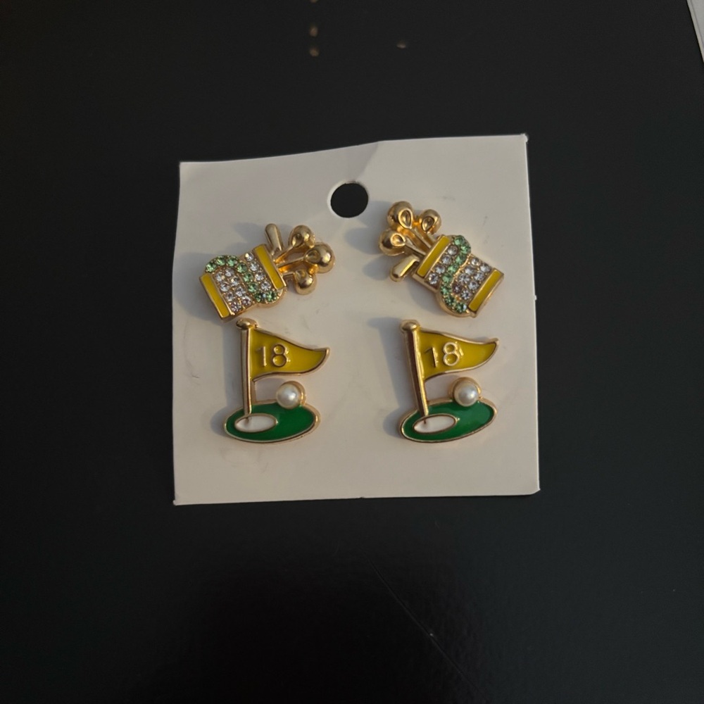 ⛳️ Golf Earrings ⛳️ - Picture 4 of 5